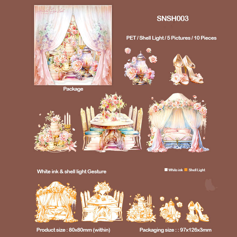 Gift To Love | Fantasy Life House Series Sticker Pack | Pcs : 10 Pcs | Code : SNSH003