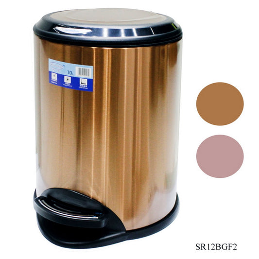 Gift To Love | Dustbin Metal Advantage Paddle Bin | Size : 12 Lt | Code : SR12BGF2