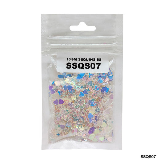 Gift To Love | Sequins | Color : Multi | Pcs : 10 Gm | Code : SSQS07