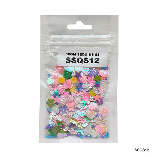 Gift To Love | Sequins | Color : Multi | Pcs : 10 Gm | Code : SSQS12