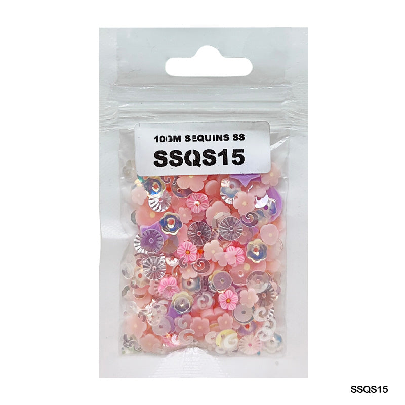 Gift To Love | Sequins | Color : Multi | Pcs : 10 Gm | Code : SSQS15
