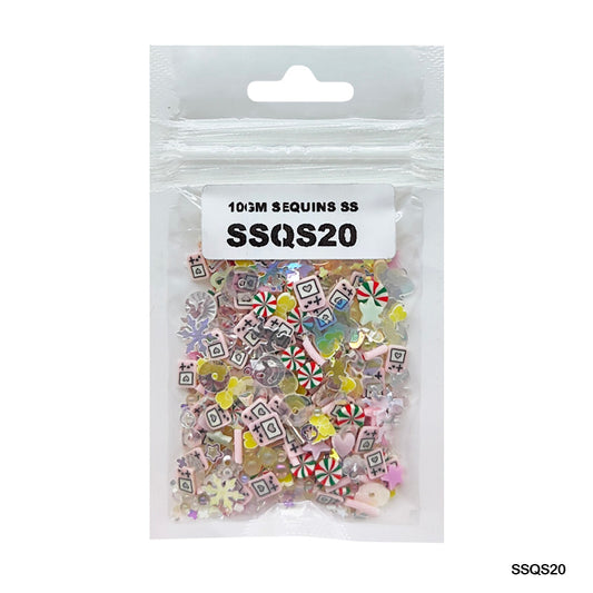 Gift To Love | Sequins Ss | Color : Multi | Pcs : 10 Gm | Code : SSQS20