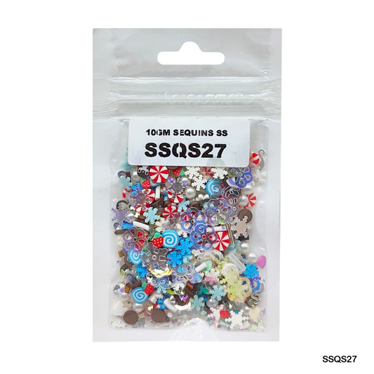 Gift To Love | Sequins | Color : Multi | Pcs : 10 Gm | Code : SSQS27