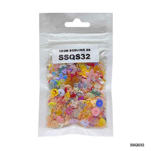 Gift To Love | Sequins Ss | Color : Multi | Pcs : 10 Gm | Code : SSQS32