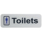 Gift To Love | Acrylic Sticker Gents Toilets | Color : White | Code : SWGT