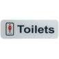 Gift To Love | Acrylic Sticker Ladies Toilets | Color : White | Code : SWLT