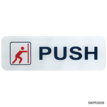 Gift To Love | Acrylic Sticker Push | Color : White | Size : Horizontal | Code : SWPUSHH