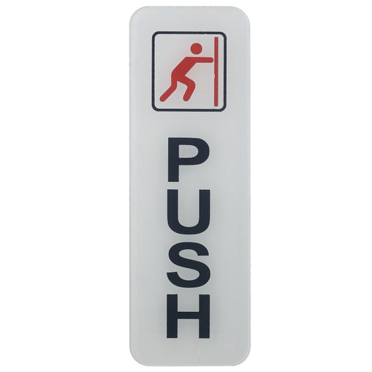 Gift To Love | Acrylic Sticker Push | Color : White | Size : Vertical | Code : SWPUSHV