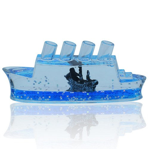 Gift To Love | Paper Weight Liquid With Pen Container Sea Ship | Code : SY167PW