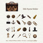 Gift To Love | Retro Story Object Sticker | Pcs : 25 Pc | Code : SZPJ045
