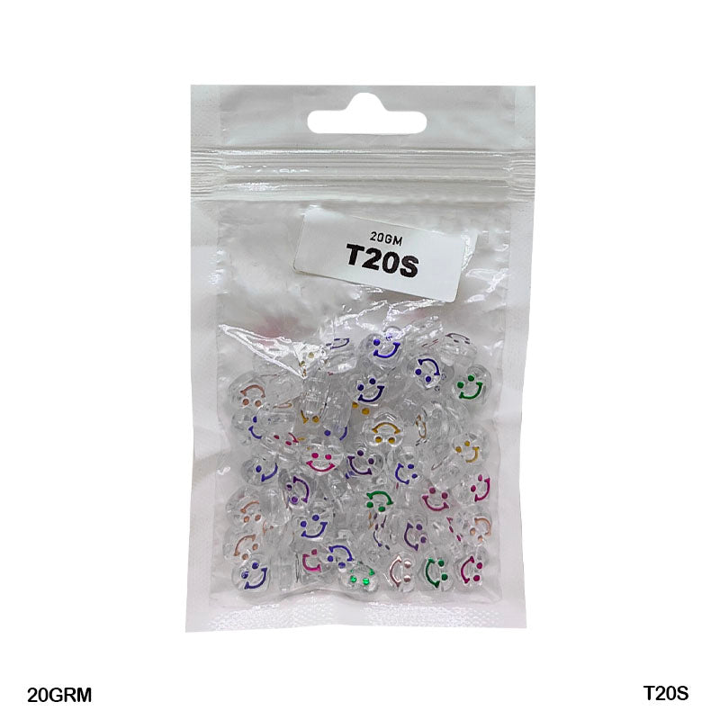 Gift To Love | Bracelet Beads Plastic | Pcs : 20 Gm | Code : T20S