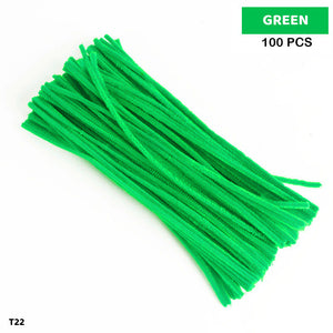 Gift To Love | Craft Pipe Cleaner | Color : Light Green | Size : 7 Mm X 30 Cm | Pcs : 100 Pcs | Code : T22