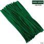 Gift To Love | Craft Pipe Cleaner | Color : Dark Green | Size : 7 Mm X 30 Cm | Pcs : 100 Pcs | Code : MG3815-1