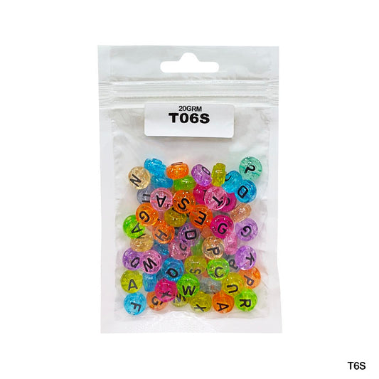 Gift To Love | Bracelet Beads Plastic | Pcs : 20 Gm | Code : T6S