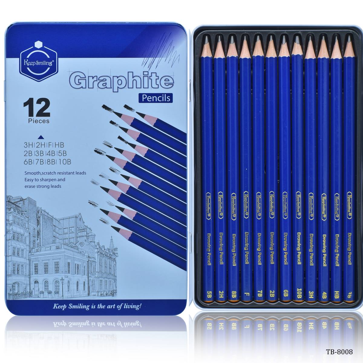 Gift To Love | Graphite Pencils | Pcs : 12 Pcs Set | Code : TB-8008