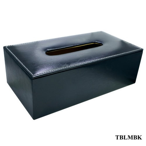 Gift To Love | Tissue Paper Holder PU Leather Medium Black | Code : TBLMBK