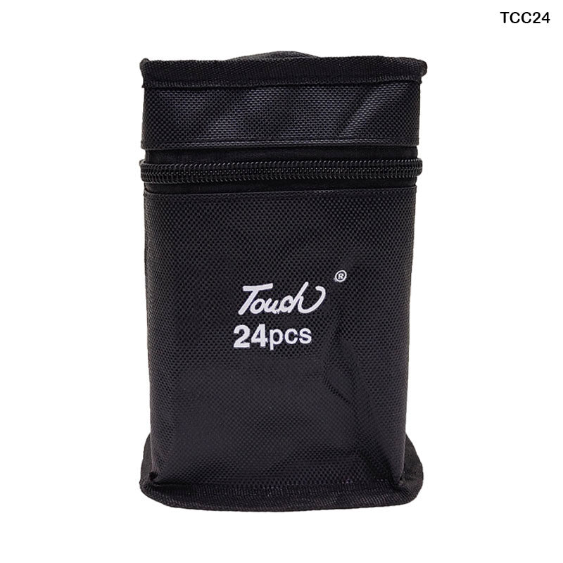 Gift To Love | Touch Marker | Color : Black | Pcs : 24 Pcs Pouch | Code : TCC24