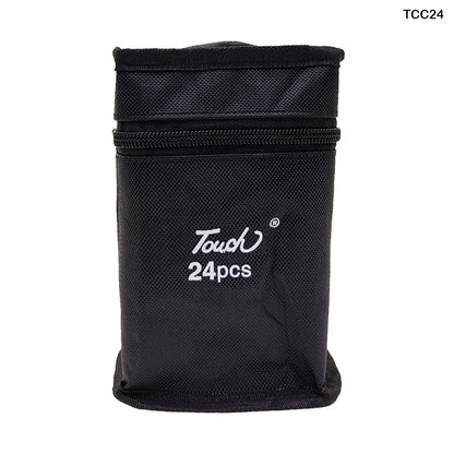 Gift To Love | Touch Marker | Color : Black | Pcs : 24 Pcs Pouch | Code : TCC24
