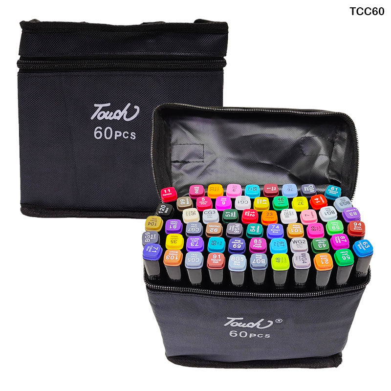 Gift To Love | Touch Marker | Color : Black | Pcs : 60 Pcs | Code : TCC60
