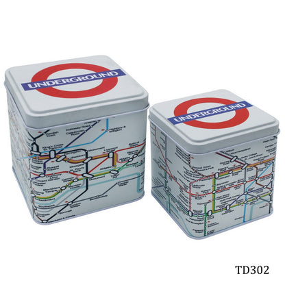 Gift To Love | Metal Tinbox Square | Pcs : 2 Pcs Set | Code : TD302