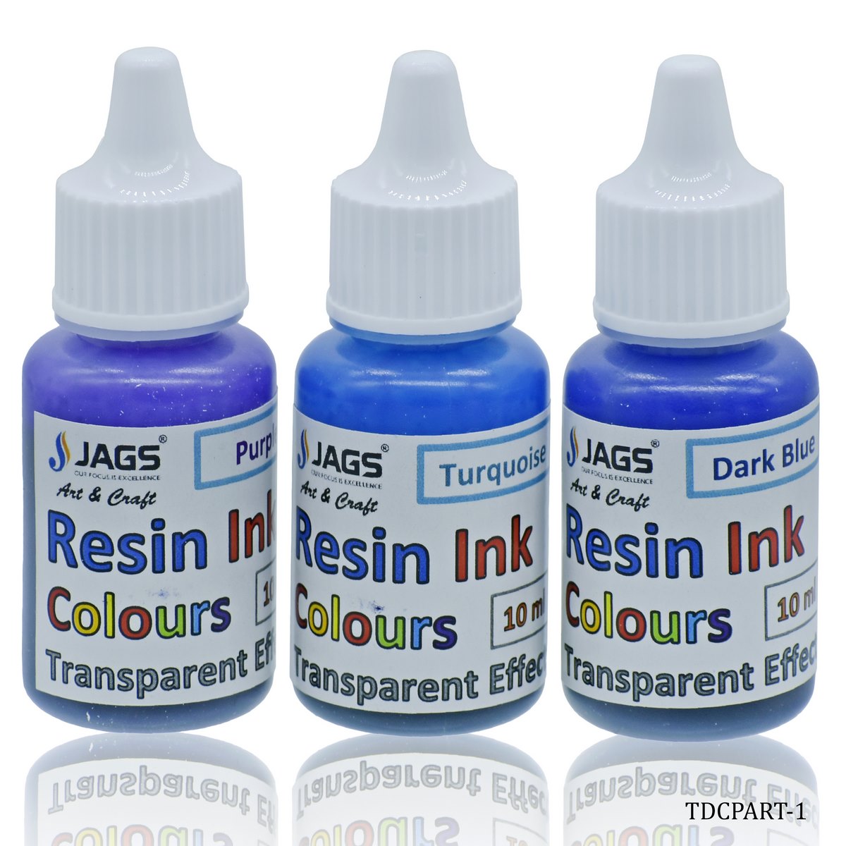 Gift To Love | Resin Ink Colours | Size : Transparent Effect | Pcs : Set Of 3 Pcs | Code : TDCPART-1