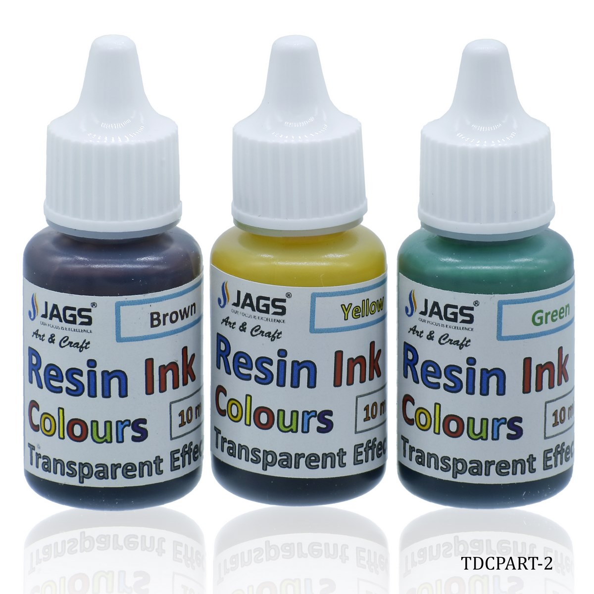 Gift To Love | Resin Ink Colours | Size : Transparent Effect | Pcs : Set Of 3 Pcs | Code : TDCPART-2