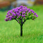 Gift To Love | Artificial Miniature Tree 1 Pcs Green & Purple | Code : TL-60GPE