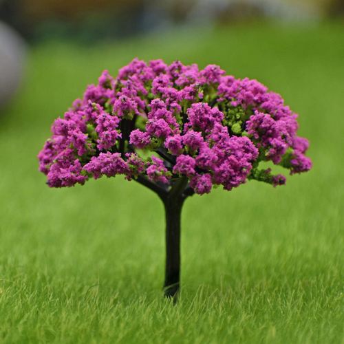 Gift To Love | Artificial Miniature Tree 1 Pcs Green & Pink | Code : TL-60GPK