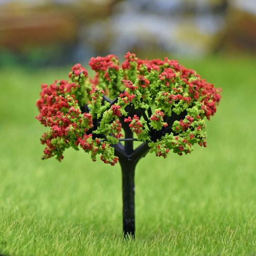 Gift To Love | Artificial Miniature Tree 1 Pcs Green & Red | Code : TL-60GRD