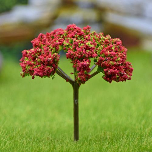 Gift To Love | Artificial Miniature Tree 1 Pcs Green & Red | Code : TL-75GRD