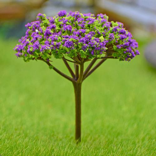 Gift To Love | Artificial Miniature Tree 1 Pcs Green & Purple | Code : TL-90GPE