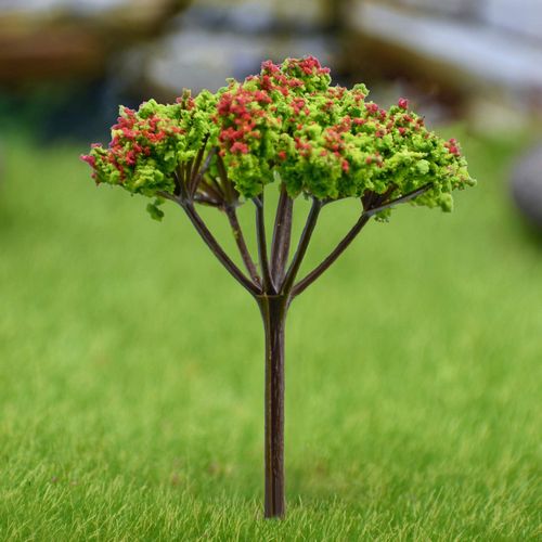 Gift To Love | Artificial Miniature Tree 1 Pcs Green & Red | Code : TL-90GRD