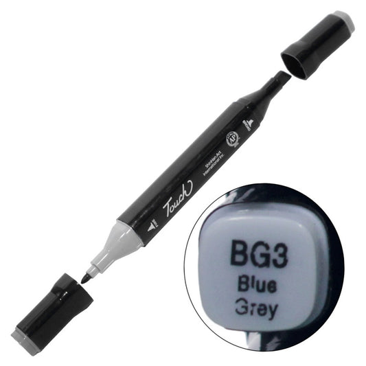 Gift To Love | Touch Marker 2In1 Pen | Color : Blue Grey | Code : TMBG3