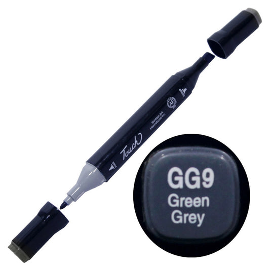 Gift To Love | Touch Marker 2In1 Pen | Color : Green Grey | Code : TMGG9
