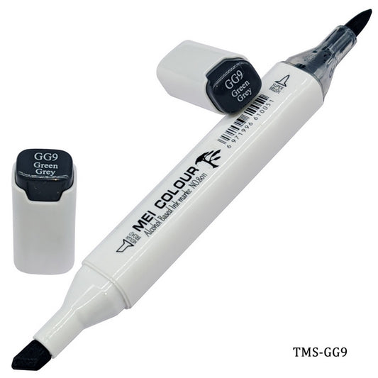 Gift To Love | Touch Marker Soft 2 In 1 Pen | Color : Green Grey | Code : TMS-GG9