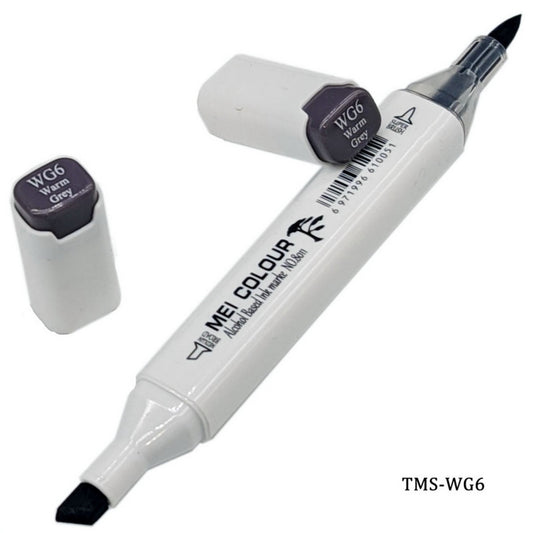 Gift To Love | Touch Marker Soft 2 In 1 Pen | Color : Warm Grey | Code : TMS-WG6