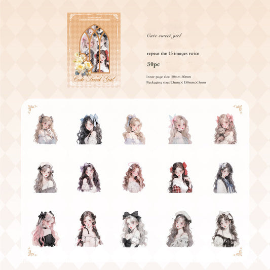 Gift To Love | Princess Series Fantasy Sticker | Pcs : 30 Pc | Code : TS06H196