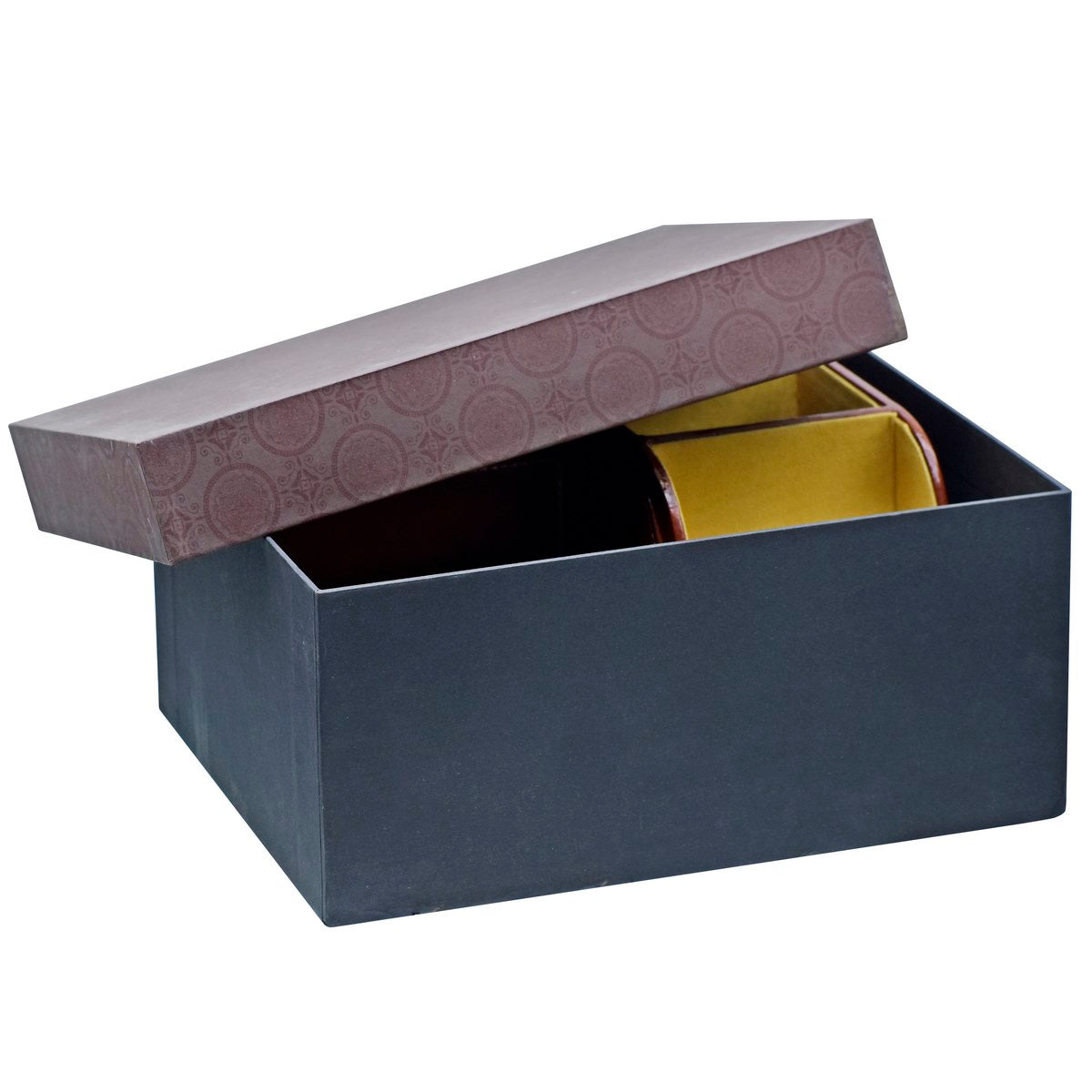 Gift To Love | Table Stationery Set Leatherite 4In1 | Color : Tan | Code : TSSL00