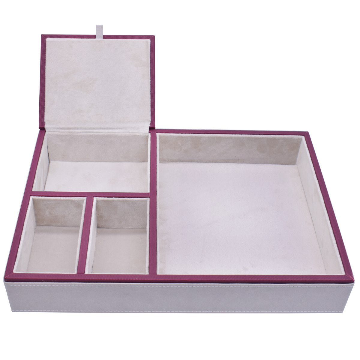 Gift To Love | Table Stationery Set Leatherite 4In1 | Color : Gray | Code : TSSL02