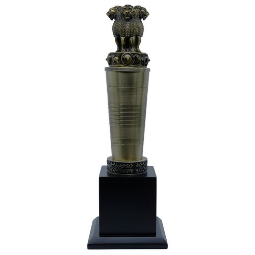 Gift To Love | Desktop Metal Ashoka Pillar Mehandi | Code : TT1196M