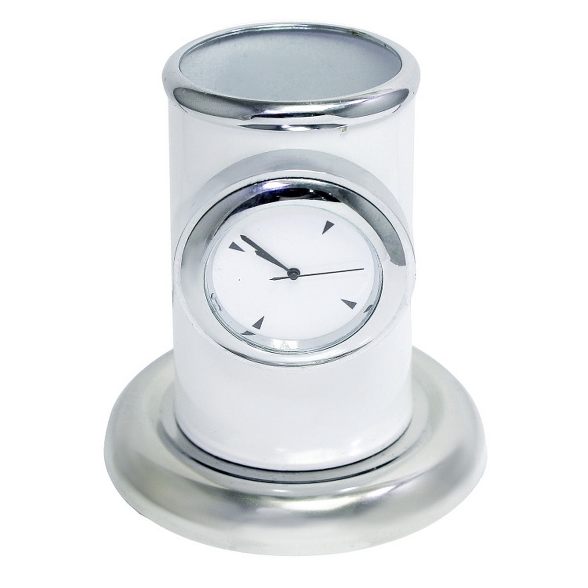 Gift To Love | Table  Pen Stand With Watch | Color : White | Code : TT498WE