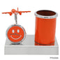 Gift To Love | Pen Stand With Watch With Air Craft | Color : Orange | Code : TT525OG