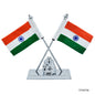 Gift To Love | Table  Ganesh With Flag | Color : Silver | Code : TT587SR