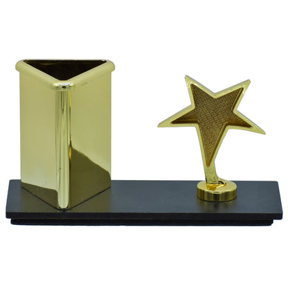 गिफ्ट टू लव | डेस्कटॉप स्टार पेन स्टैंड के साथ | रंग : गोल्ड | कोड : TT669GD