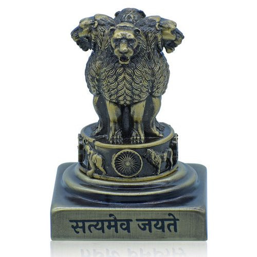 Gift To Love | Desktop Metal Ashoka Stamp 8CM Mahendi | Code : TT721M