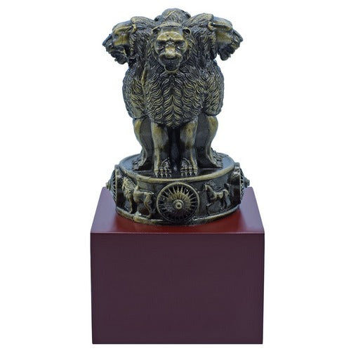 Gift To Love | Desktop Metal Ashoka Stamp 13CM Mahendi | Code : TT737M