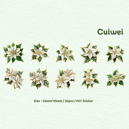 Gift To Love | Blooming Flower Series Deco Sticker | Pcs : 20 Pc | Code : TZZH168