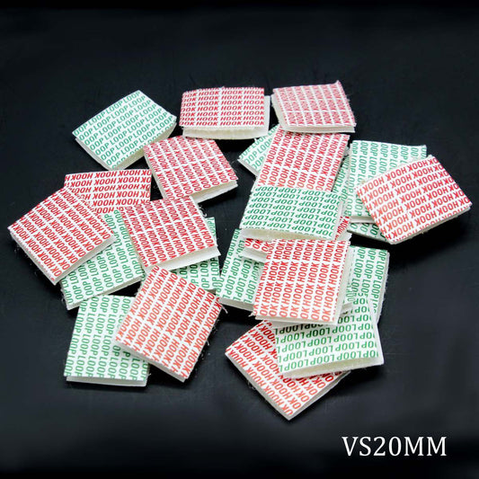 Gift To Love | Velcro Square | Color : Mixed Colors | Size : 20 X 20 Mm | Pcs : 24 Pcs | Code : VS20MM