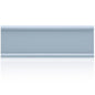 Gift To Love | Aluminium Name Plate | Color : Silver | Size : 6 X 18 Cm | Code : W-035SR