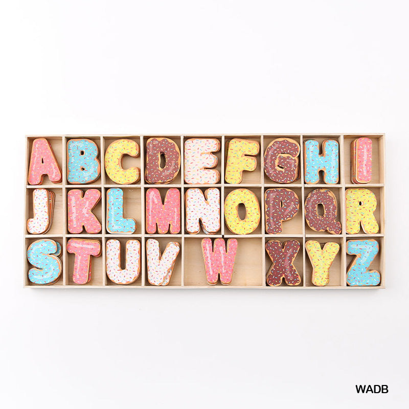 Gift To Love | Wooden Alphabet Donut | Size : Big | Code : WADB